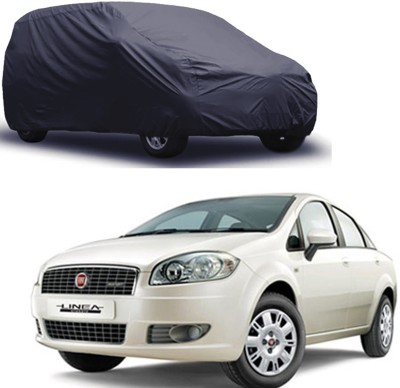 ROYAL AUTO MART Car Cover For Fiat Linea (Without Mirror Pockets)(Grey)