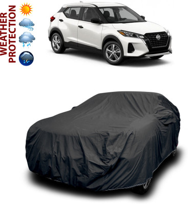PAGORA Car Cover For Nissan Kicks (With Mirror Pockets)(Black)