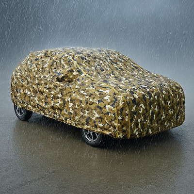 CODOKI Car Cover For Hyundai Elite i20 (With Mirror Pockets)(Yellow, Black)