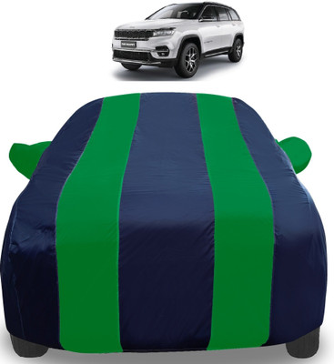 Amanzo Car Cover For Jeep Universal For SUV (With Mirror Pockets)(Green)