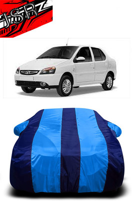 J S R Car Cover For Tata Indigo eCS LX TDI BS III (With Mirror Pockets)(Blue)