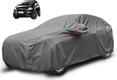 Auto Hub Car Cover For Fiat Punto Evo (With Mirror Pockets)(Grey)