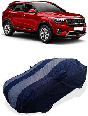 Coxtor Car Cover For Kia Seltos GTX Petrol (With Mirror Pockets)(Grey)