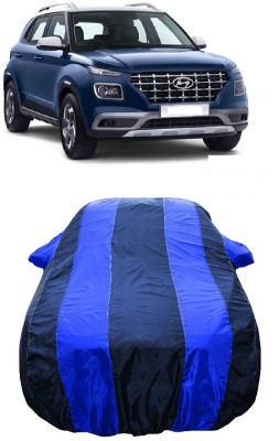 Wegather Car Cover For Hyundai Venue S 1.0 AT Petrol (With Mirror Pockets)(Blue)