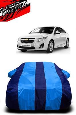 J S R Car Cover For Chevrolet Cruze (With Mirror Pockets)(Blue)