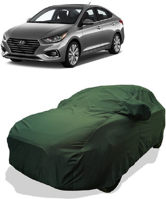 Coxtor Car Cover For Hyundai Accent (With Mirror Pockets)(Gold)
