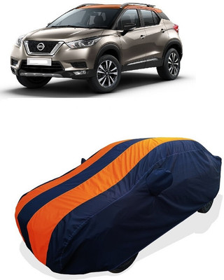 Coxtor Car Cover For Nissan Kicks XL 1.5 (With Mirror Pockets)(Orange)