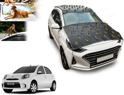 AUTO PEARL Car Cover For Nissan Micra Active (Without Mirror Pockets)(Black)