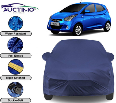 AUCTIMO Car Cover For Hyundai Eon (With Mirror Pockets)(Multicolor)