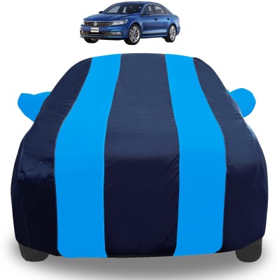 Amanzo Car Cover For Volkswagen Polo Cross (With Mirror Pockets)(Blue)