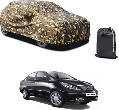 PAGORA Car Cover For Tata Manza (With Mirror Pockets)(Yellow, For 2019, 2020, 2021, 2022, 2023 Models)