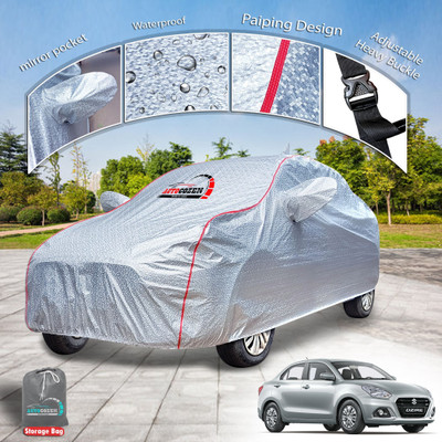 AUTOCOZEN Car Cover For Hyundai Elantra (With Mirror Pockets)(Silver)