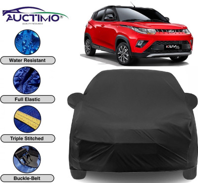 AUCTIMO Car Cover For Mahindra KUV100 (With Mirror Pockets)(Black)