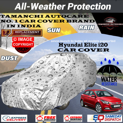 Tamanchi Autocare Car Cover For Hyundai Elite i20(Silver)