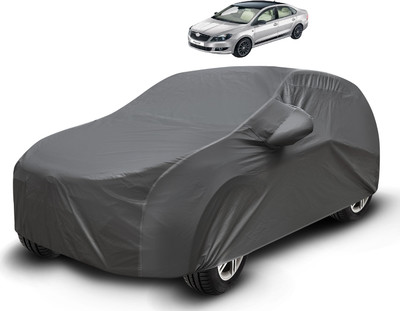 MOCKHE Car Cover For Skoda Rapid (With Mirror Pockets)(Grey)