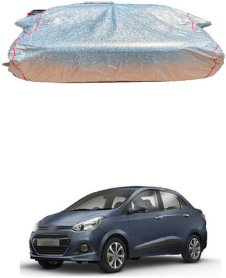 KAHRA Car Cover For Nissan Sunny (With Mirror Pockets)(Silver)