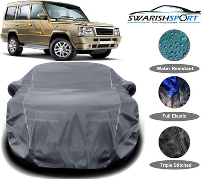 Swarish Car Cover For Tata Sumo Gold (With Mirror Pockets)(Grey)