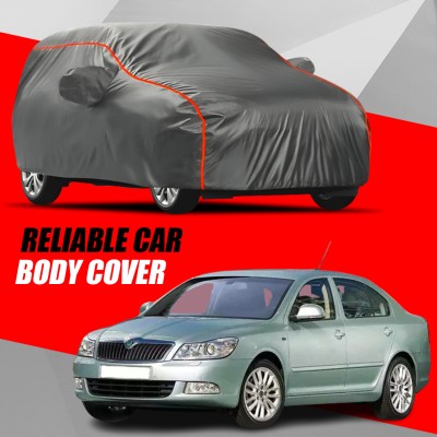 R Rayvin Star Car Cover For Skoda Laura (With Mirror Pockets)(Multicolor)