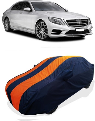 Coxtor Car Cover For Mercedes Benz S350 (With Mirror Pockets)(Orange)