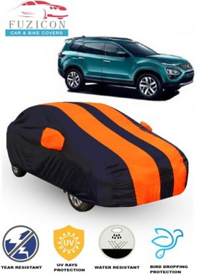 FUZICON Car Cover For Tata Buzzard (With Mirror Pockets)(Orange, Blue)