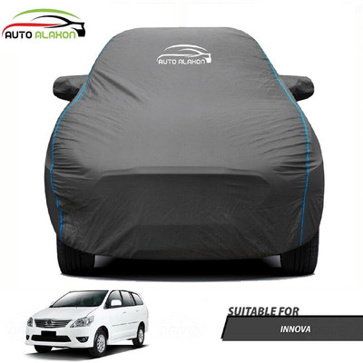 AUTO ALAXON Car Cover For Toyota Innova (With Mirror Pockets)(Black)