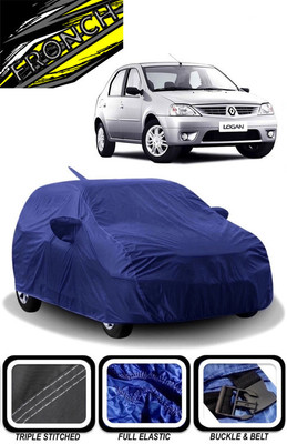 FRONCH Car Cover For Mahindra Logan 1.5 DCI DLE (With Mirror Pockets)(Blue)