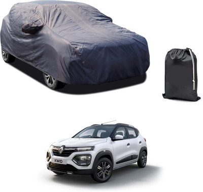 CODOKI Car Cover For Renault Kwid (With Mirror Pockets)(Grey)