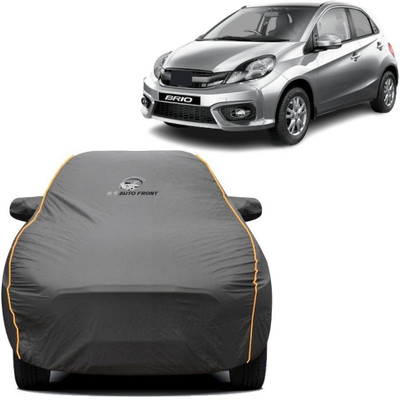 NG Auto Front Car Cover For Honda Brio(Grey, Blue)