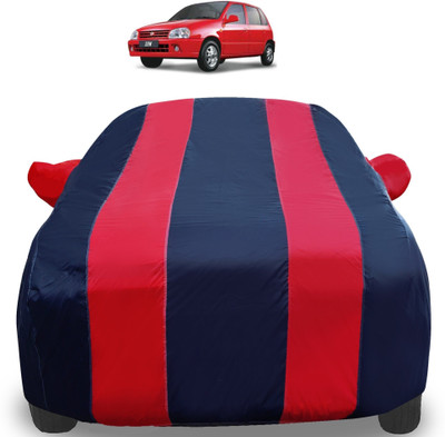 Auto Hub Car Cover For Maruti Suzuki Zen (With Mirror Pockets)(Red)