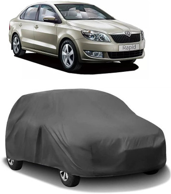 arneja trading company Car Cover For Skoda Rapid (Without Mirror Pockets)(Grey)
