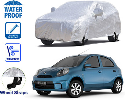 STARIE Car Cover For Nissan Micra (With Mirror Pockets)(Silver)