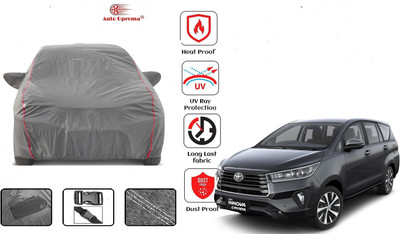 Auto Oprema Car Cover For Toyota Innova Crysta (With Mirror Pockets)(Grey)