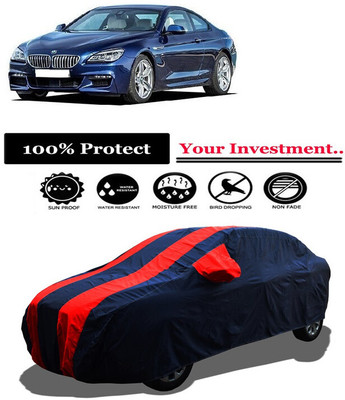 Amexride Car Cover For BMW 6 Series 640i Coupe (With Mirror Pockets)(Red)