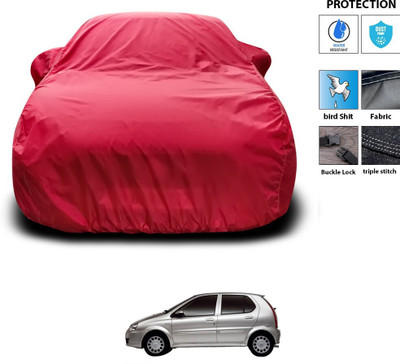 PAGORA Car Cover For Tata Indica V2 (With Mirror Pockets)(Maroon)