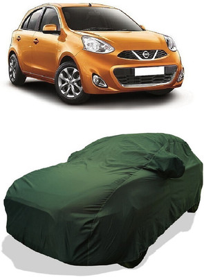 Coxtor Car Cover For Nissan Micra Diesel XL (With Mirror Pockets)(Green)