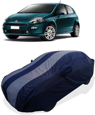 QLAX Car Cover For Maruti Punto Nsplit (With Mirror Pockets)(Grey)