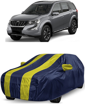 ANTOFY Car Cover For Mahindra XUV500 W11 Option AT Diesel (With Mirror Pockets)(Yellow, Blue)