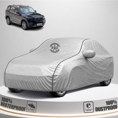 FBC Car Cover For Mahindra Scorpio, Scorpio Classic (With Mirror Pockets)(Silver, For 2015, 2016, 2017, 2018, 2019, 2020, 2021, 2022, 2023, 2024 Models)