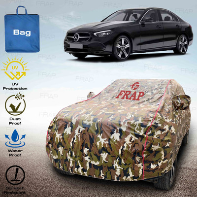 Frap Car Cover For Mercedes Benz C-Class (With Mirror Pockets)(Multicolor, Red)