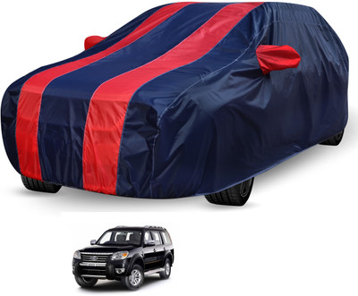 Auto Hub Car Cover For Ford Endeavour (Without Mirror Pockets)(Black, Red)