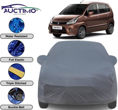 AUCTIMO Car Cover For Maruti Suzuki Zen Estilo (With Mirror Pockets)(Multicolor)