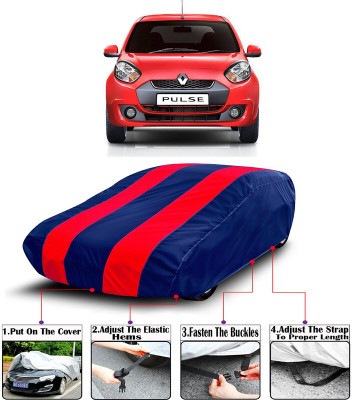 RWT Car Cover For Renault Pulse (With Mirror Pockets)(Red, Blue)