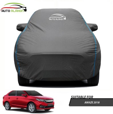 AUTO ALAXON Car Cover For Honda Amaze (With Mirror Pockets)(Black, For 2018 Models)
