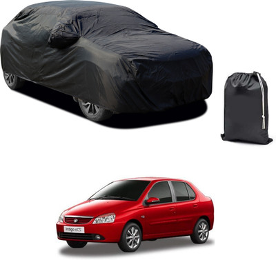 CODOKI Car Cover For Tata Indigo CS (With Mirror Pockets)(Black)