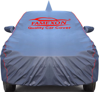 FAMEXON Car Cover For Mahindra XUV 300 (With Mirror Pockets)(Grey)