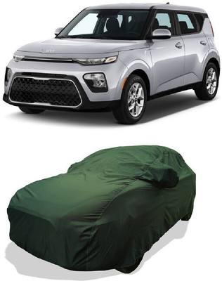Coxtor Car Cover For Kia Soul (With Mirror Pockets)(Green)
