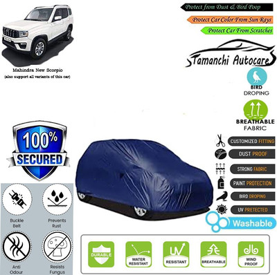 Tamanchi Autocare Car Cover For Mahindra Scorpio(Blue)