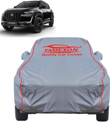 FAMEXON Car Cover For Nissan Magnite (With Mirror Pockets)(Grey, For 2021, 2022, 2019, 2021, 2022 Models)