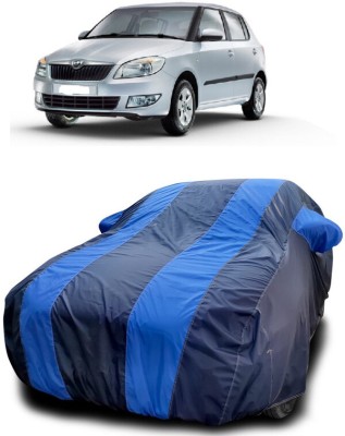 DIGGU Car Cover For Skoda Fabia Active Plus 1.2 TDI CR (With Mirror Pockets)(Blue, Blue)