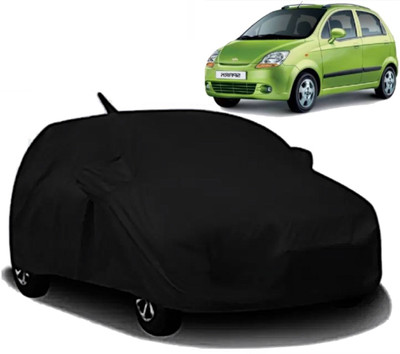 ALMICS Car Cover For Chevrolet Spark (With Mirror Pockets)(Multicolor)